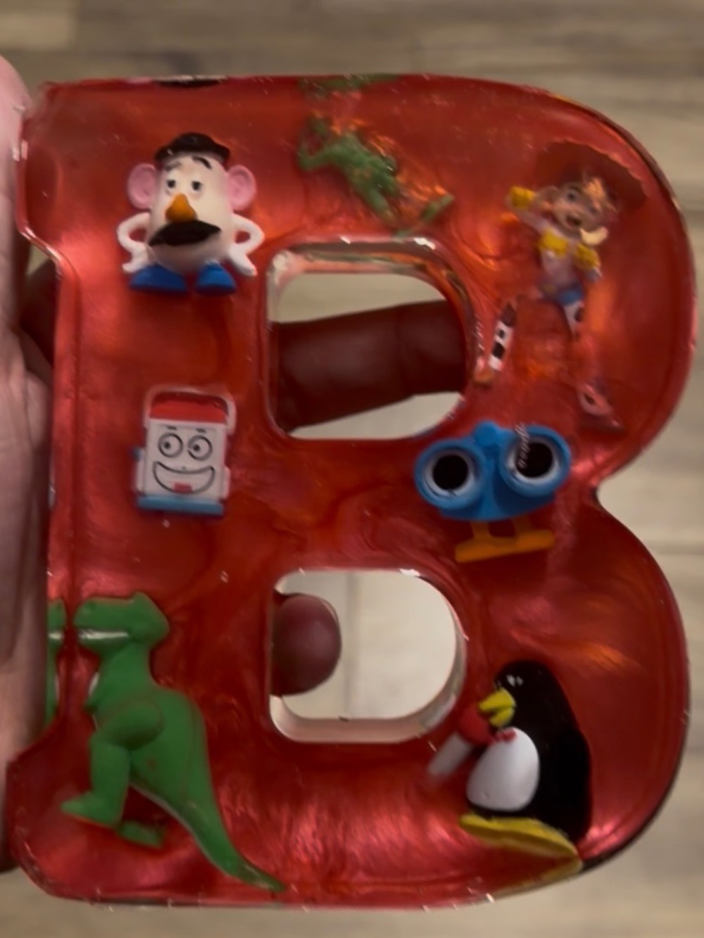 Resin letter B Toy Story